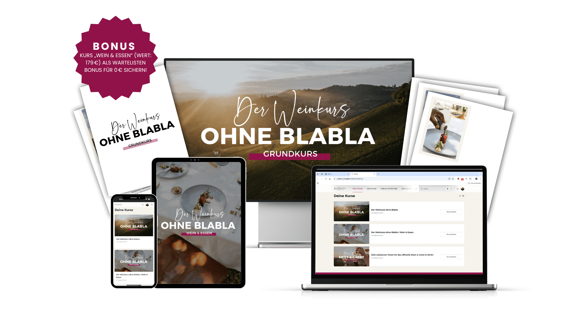 Mock-Up I Der Weinkurs ohne Blabla (4) Mock-Up I Der Weinkurs ohne Blabla (4)